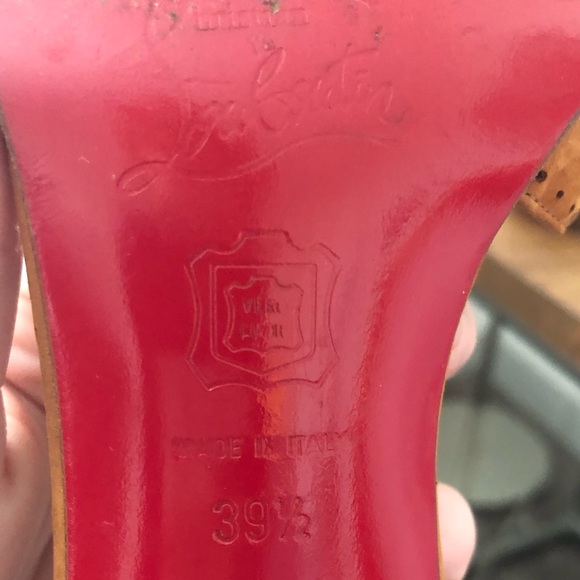 Christian Louboutin brown suede slingbacks - Picture 3 of 8